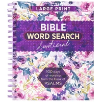 Bible Word Search Devotional: 100 Days of Worship from the Book of Psalms