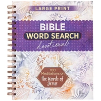 Bible Word Search Devotional: 100 Meditations on the Words of Jesus