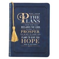Journal: For I Know the Plans I Have For You, Navy With Tassel