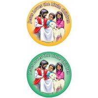 Stickers - Jesus Loves the Little Children (Packet of 72)