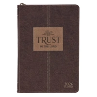 2026 Executive Diary/Planner, Zippered: Trust in the Lord (Proverbs 3:5)