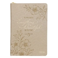 2026 Executive Diary/Planner, Zippered: He has Made Everything Beautiful in its Time (Eccles. 3:11)