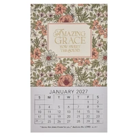 2027 Mini Magnetic Calendar: Amazing Grace