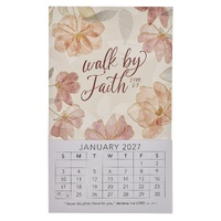 2027 Mini Magnetic Calendar: Walk by Faith