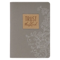 2027 12 Month Executive Diary/Planner, Zippered: Trust in the Lord