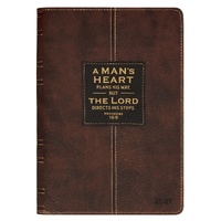 2027 12 Month Executive Diary/Planner, Zippered: A Man's Heart