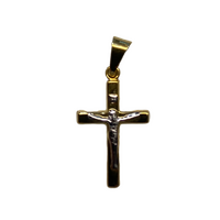 9ct Gold Crucifix Square Tube 16.5mm