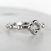 Sterling Silver Rosary Ring - 12mm