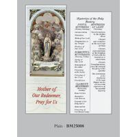 Bookmark - Lourdes/Rosary