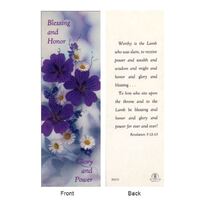 Bookmark (Alleluia Series) - Blessings & Honor