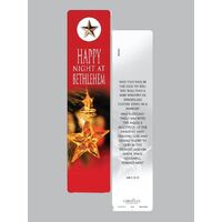 Laminated Bookmark Christmas - Happy Night in Bethlehem