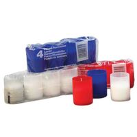 Votive Candle Red Pkt 4