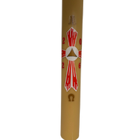 Candle Paschal 24x3" Beeswax with Cross 1 (266) & Numbers