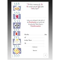 Combination Communion/ Confirmation Certificate