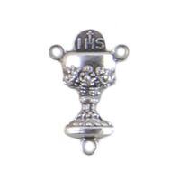 Rosary Centre Piece Silver Chalice - 20mm