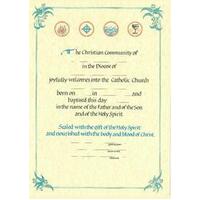 Certificate RCIA Adult Baptism