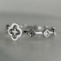 Sterling Silver Rosary Ring - 16mm