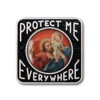 Car Plaque Protect Me St Christopher