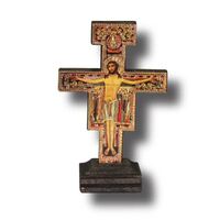 Standing San Damiano Crucifix  - 90 x 60mm