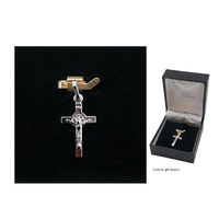 Sterling Silver St Benedict Crucifix - 23mm