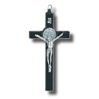 St Benedict Crucifix Black - 200 x 100mm