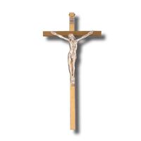 Crucifix Metal Wall Brass - 250 x 120mm