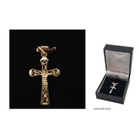 9ct Gold Crucifix Filigree - 31mm