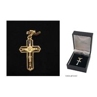 9ct Gold Crucifix Open - 28mm