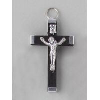 Crucifix - Wood Black 45mm