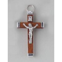 Crucifix - Wood Brown 45mm