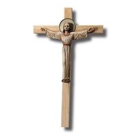 Resin Risen Christ with Wood Cross - Handpainted 630 x 330mm