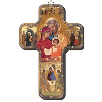 Icon Cross - Holy Family - 120 x 180mm