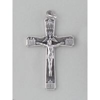 Crucifix - Silver 4 Basilica 50mm