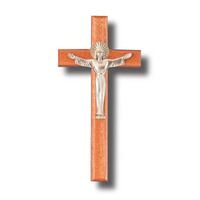 Crucifix Wooden Wall Risen Christ Corpus - 200 x 100mm