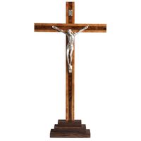 Standing Wood Crucifix - 330 x 180mm