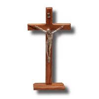 Crucifix Standing Olive Wood - 200 x 110mm