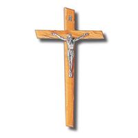 Crucifix Wooden Wall Olive - 350 x 200mm