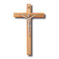 Crucifix Metal Inlay Olive - 300 x 180mm