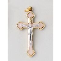 Crucifix - Pink Enamel 40mm