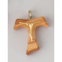 Tau Crucifix - Olive Wood 25mm