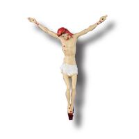 Plastic Crucified Jesus Corpus Statue- 210 x 180mm