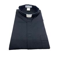Clerical Shirt Short Sleeve Black