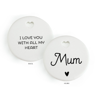 Heartfelt Ceramic Token - Mum