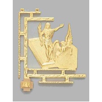 Stations of the Cross Gold 14 Stations 30 x 22cm