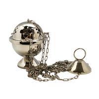 Thurible, Boat & Spoon 14cm Silver