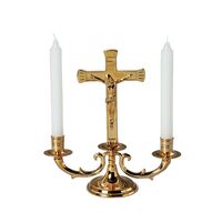 Candle Holder With Crucifix Set