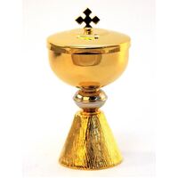 Ciborium Gold Patterned Base 13cm