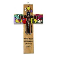 St Francis Cross 14cm - El Salvador