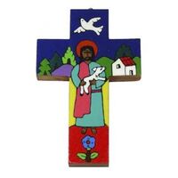 Good Shepherd Cross 10cm - El Salvador