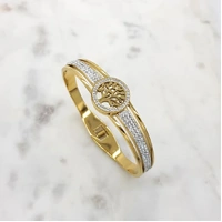 Bangle Gold Plated w/Tree of Life 